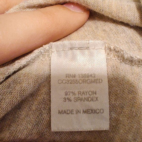 Cream and Blue Baseball T-Shirt - Picture 4 of 4